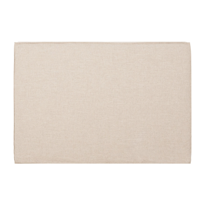 Cabecero tapizado desenfundable de lino beige en varias medidas