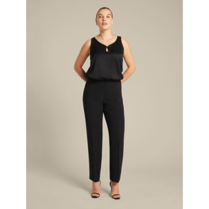 Elena Mirò - Top con scollo a goccia - Nero