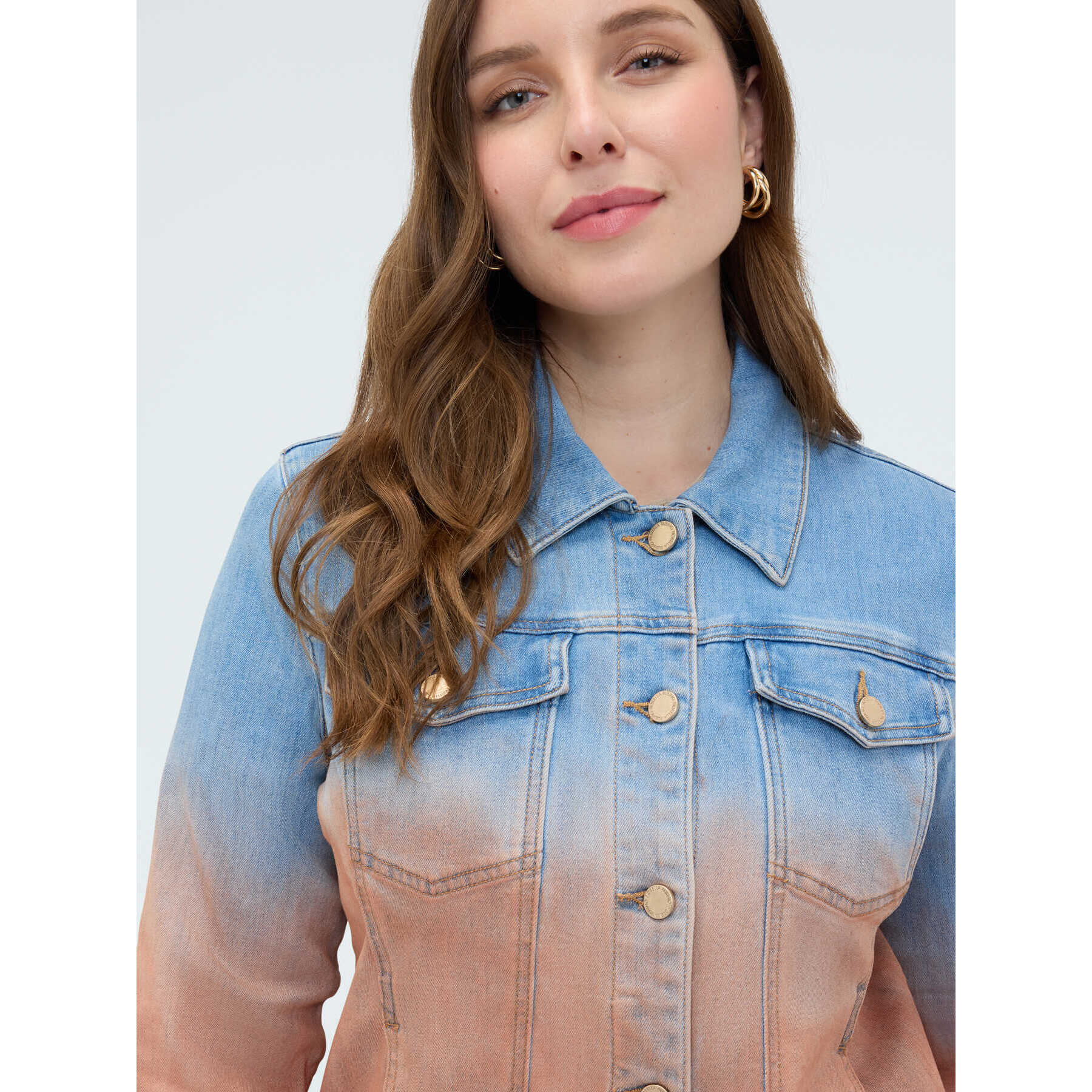Fiorella Rubino - Chaqueta en denim degradado - Light - blue