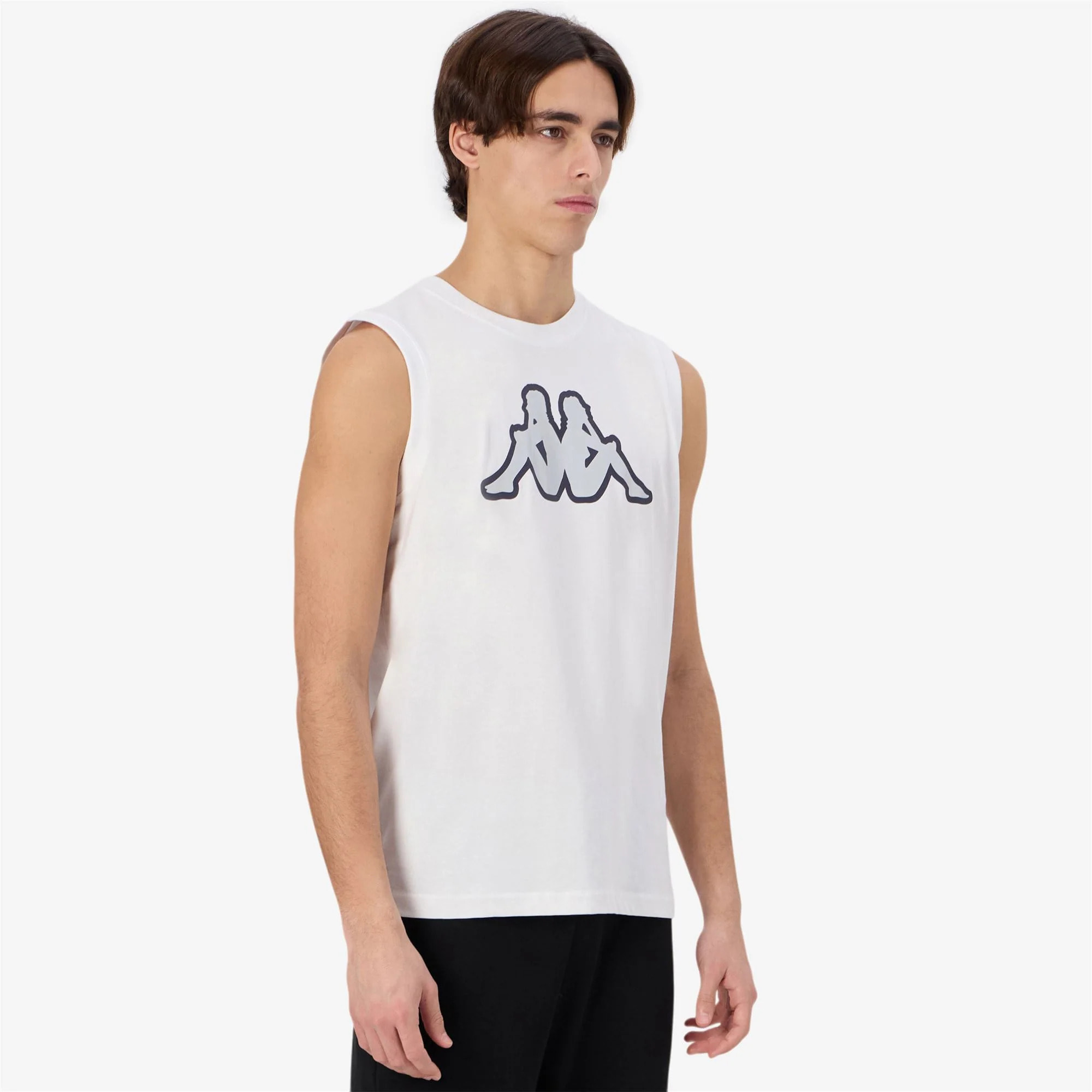 Kappa - T-Shirts & Top Uomo Bianco - Logo Dwal