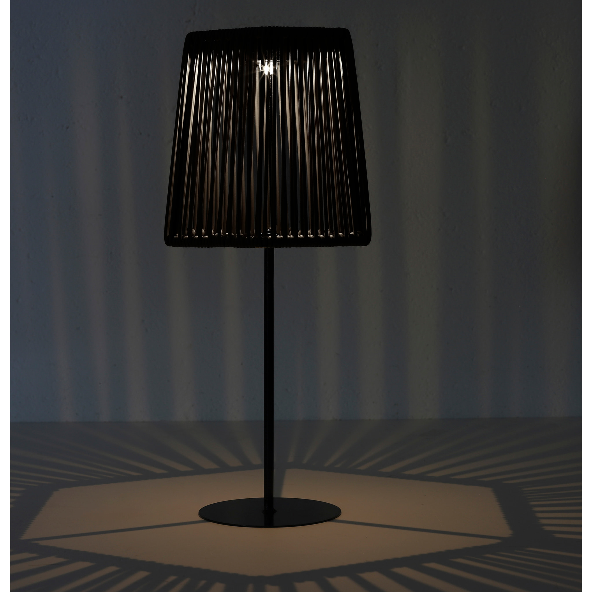 Lampe De Table Solaire Turquoise H40cm
