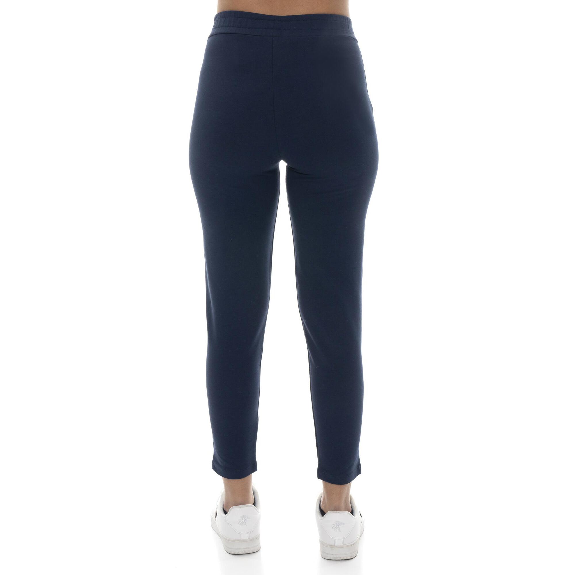 Pantaloni da donna in cotone non Felpeto dritti Leone Basic