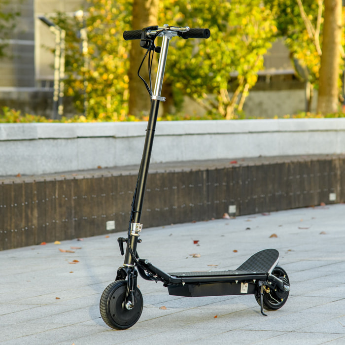 Trottinette électrique 150 W pliable réglable enfant 4-14 ans 14 Km/h max. autonomie 8 Km max. noir