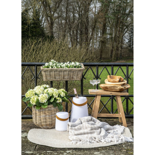 Set 2 cestini Pulo in rattan kubu naturale