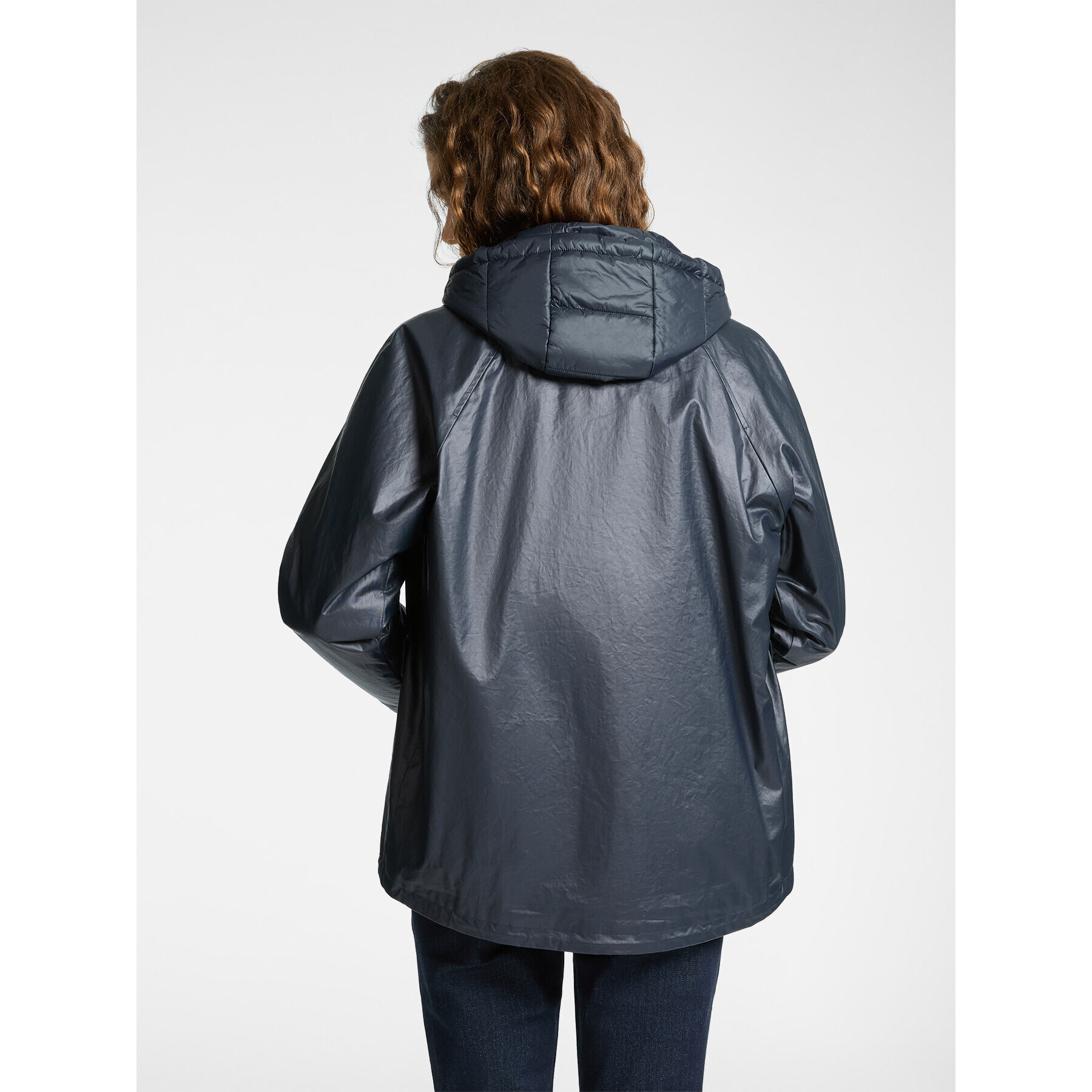 Elena Mirò - Parka layering in cotone - Blu