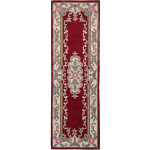 Tapis en laine de couloir AUBUSSON Rouge