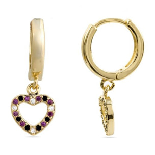 Pendientes Lux by Lux acabadoss en oro 18k