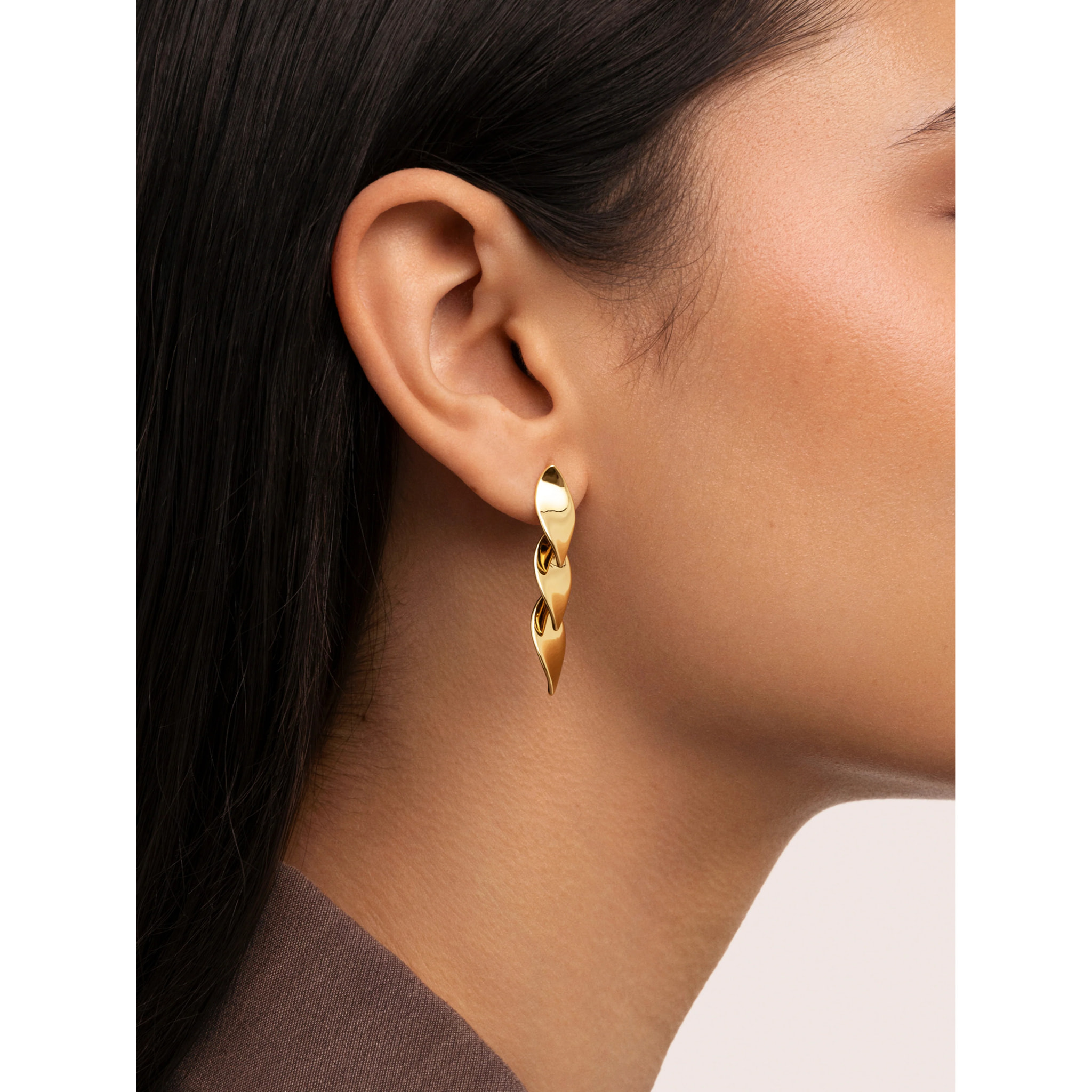 Orecchini Leaves Placcato Oro