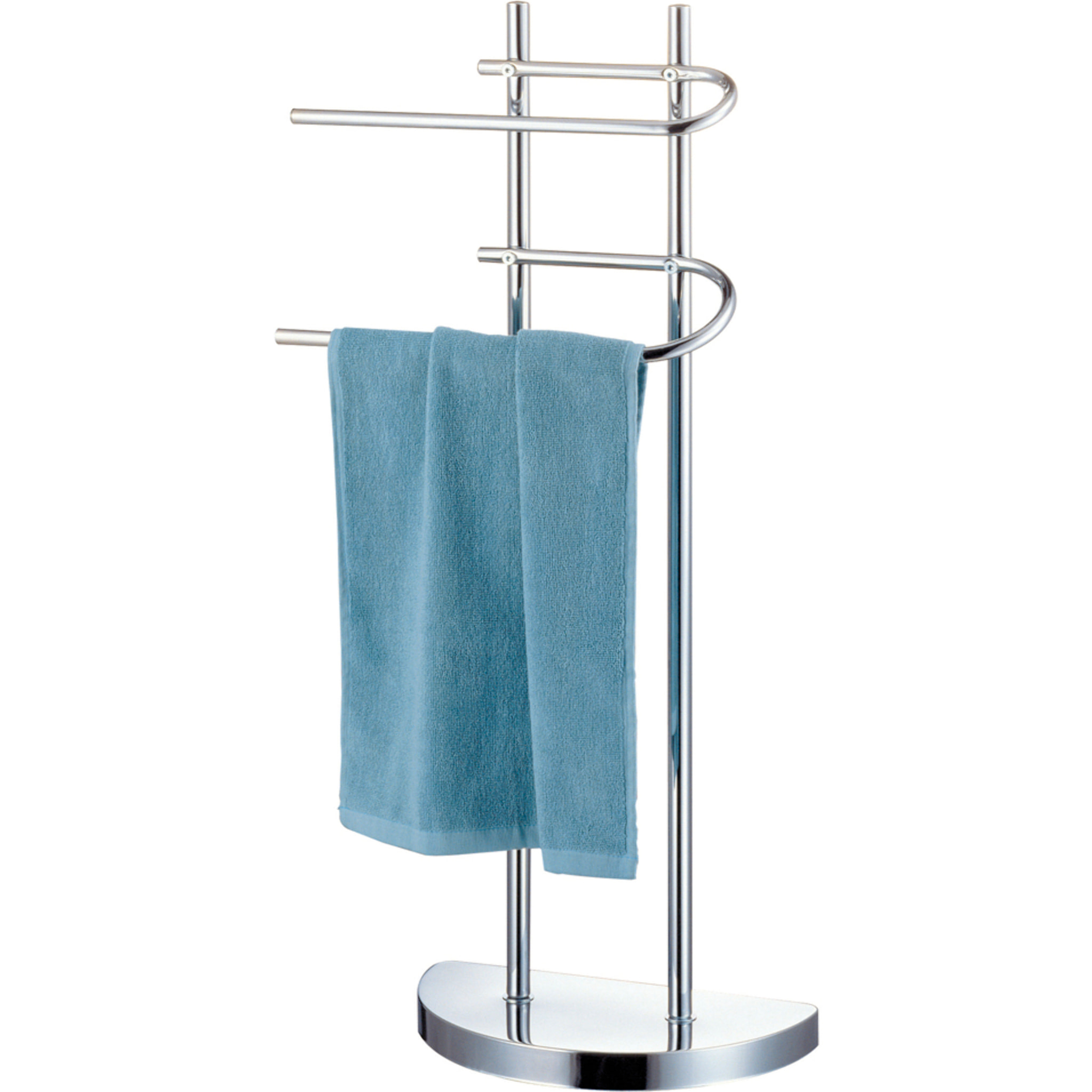 Tomasucci Porte-serviettes de salle de bains THEO Argenté