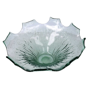 Vaso in vetro verde cm ø36h13