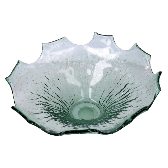 Vaso in vetro verde cm ø36h13