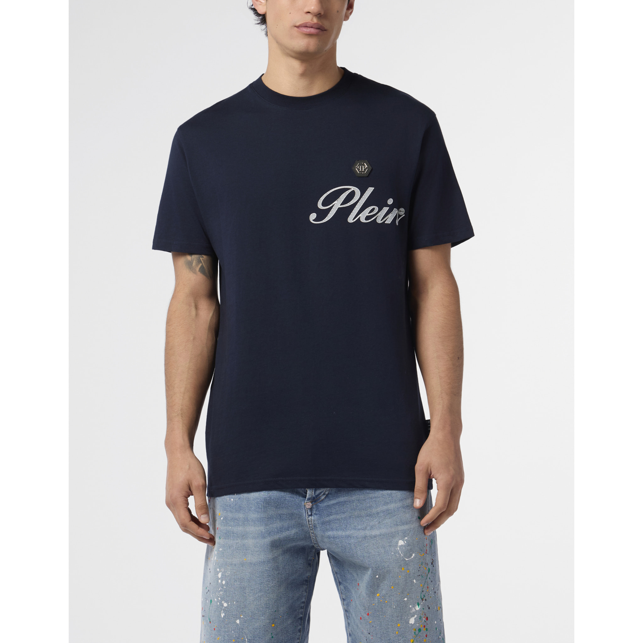 PHILIPP PLEIN Round Neck T-Shirt Signature