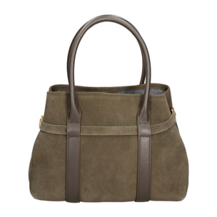 Borsa a mano da donna Made in Italy - Modello Lumina Lux - 100% pelle - 28.0 x 20.0 x 13.0 cm