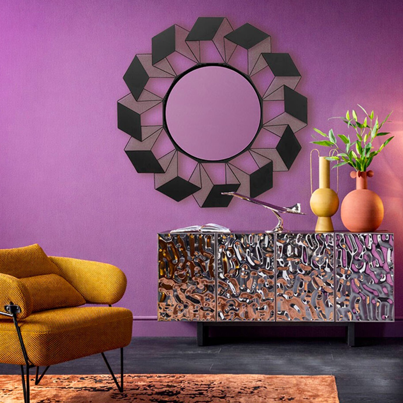 Miroir Cubes 104cm Kare Design