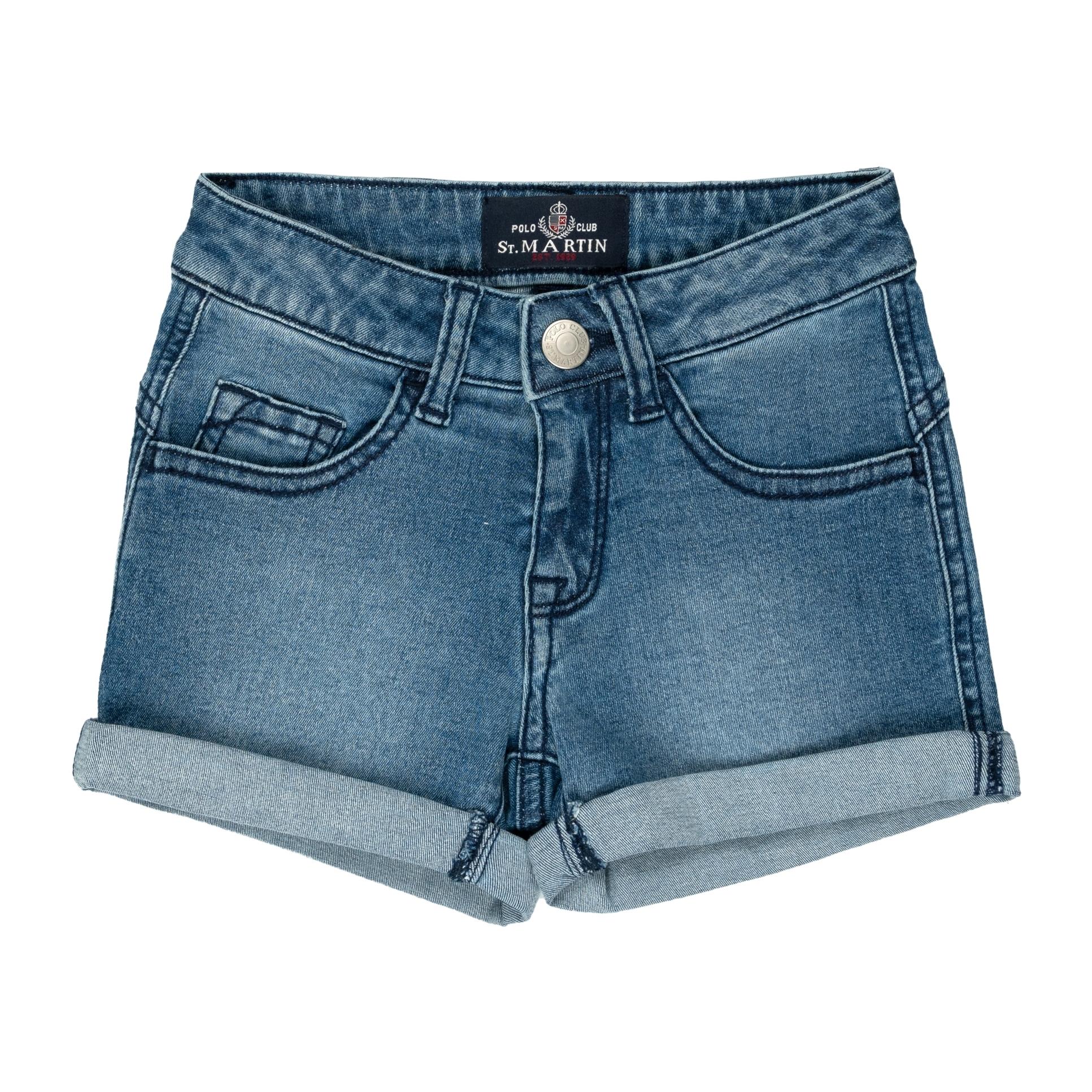 Shorts denim stretch Polo Club St Martin Blu