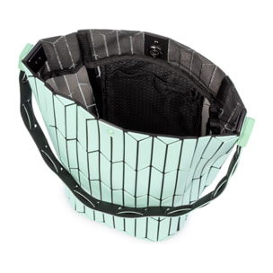 Arroscia bolso de hombro diseño geométrico.