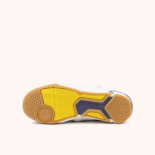 Zapatillas de fútbol sala para niños en azul marino, blanco y amarillo MUNICH ONE KID 78