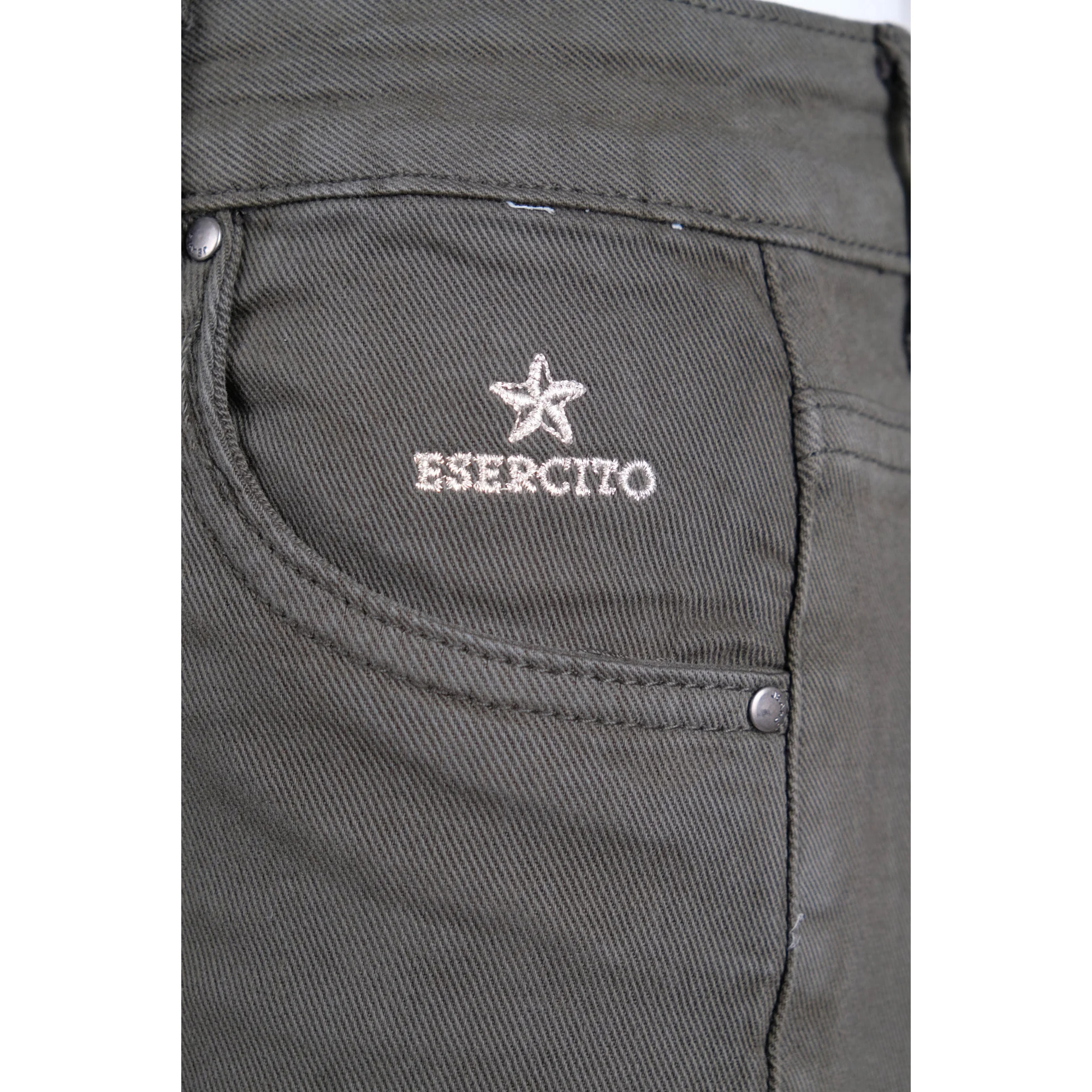 Jeans Donna W5D924 Esercito a palazzo