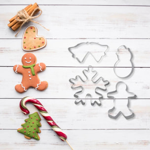 Lot de 4 emporte-pièces de Noël Zenker Emporte-pièces