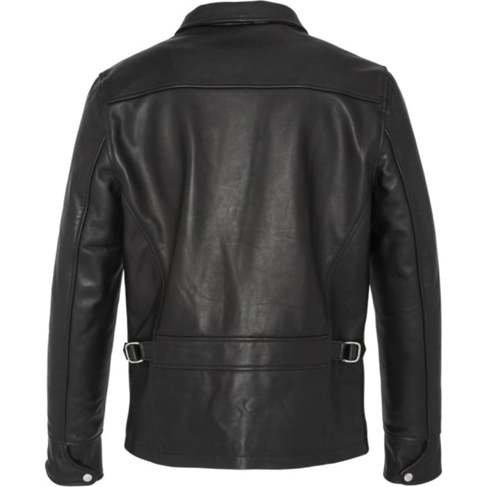 LC952 SHORT CLASSIC JACKET COWHIDE Nero