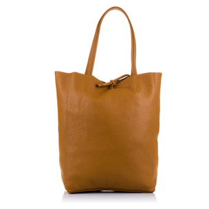 Sibari Borsa Shopper Donna.Pelle autentica Dollaro