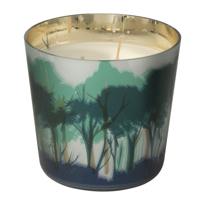J-Line bougie parfumée Noa Forêt - vert/or - small - 50H