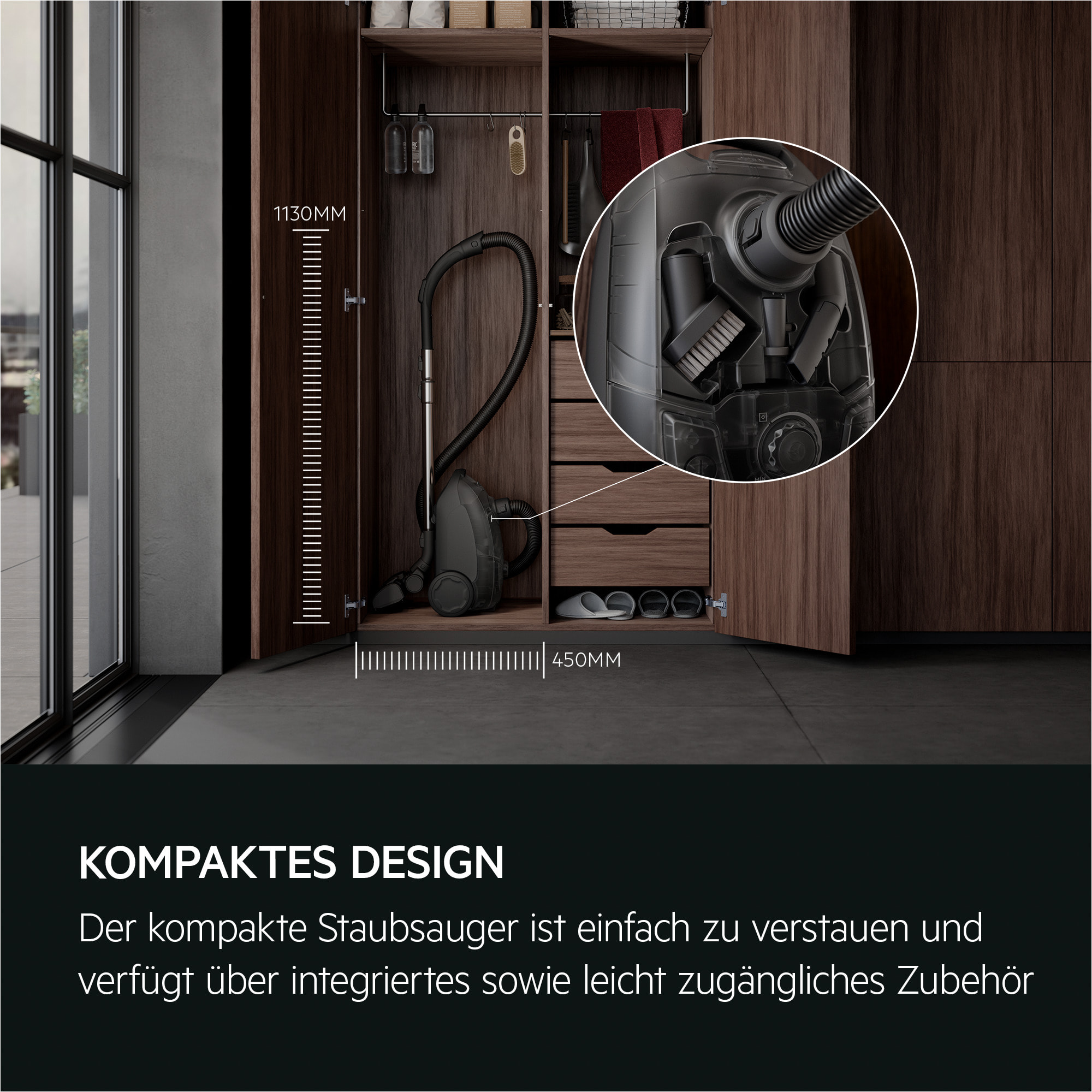 AEG Aspiradora con bolsa Serie Clean 5000 de 750 W y 78 dB(A) AB51C1SW