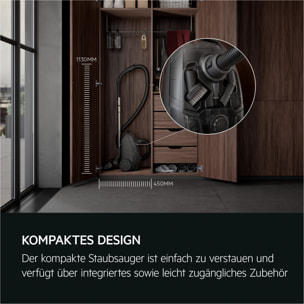 AEG Aspiradora con bolsa Serie Clean 5000 de 750 W y 78 dB(A) AB51C1SW