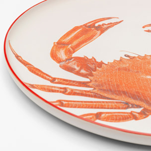 Assiettes crustacés 27cm set de 8 Kare Design