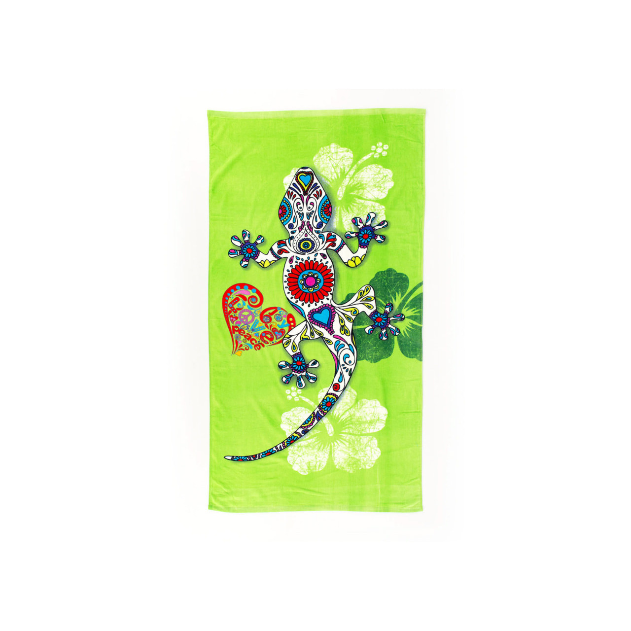 Telo Mare Grande 100x180 Spugna Maui Fantasy Geko D18