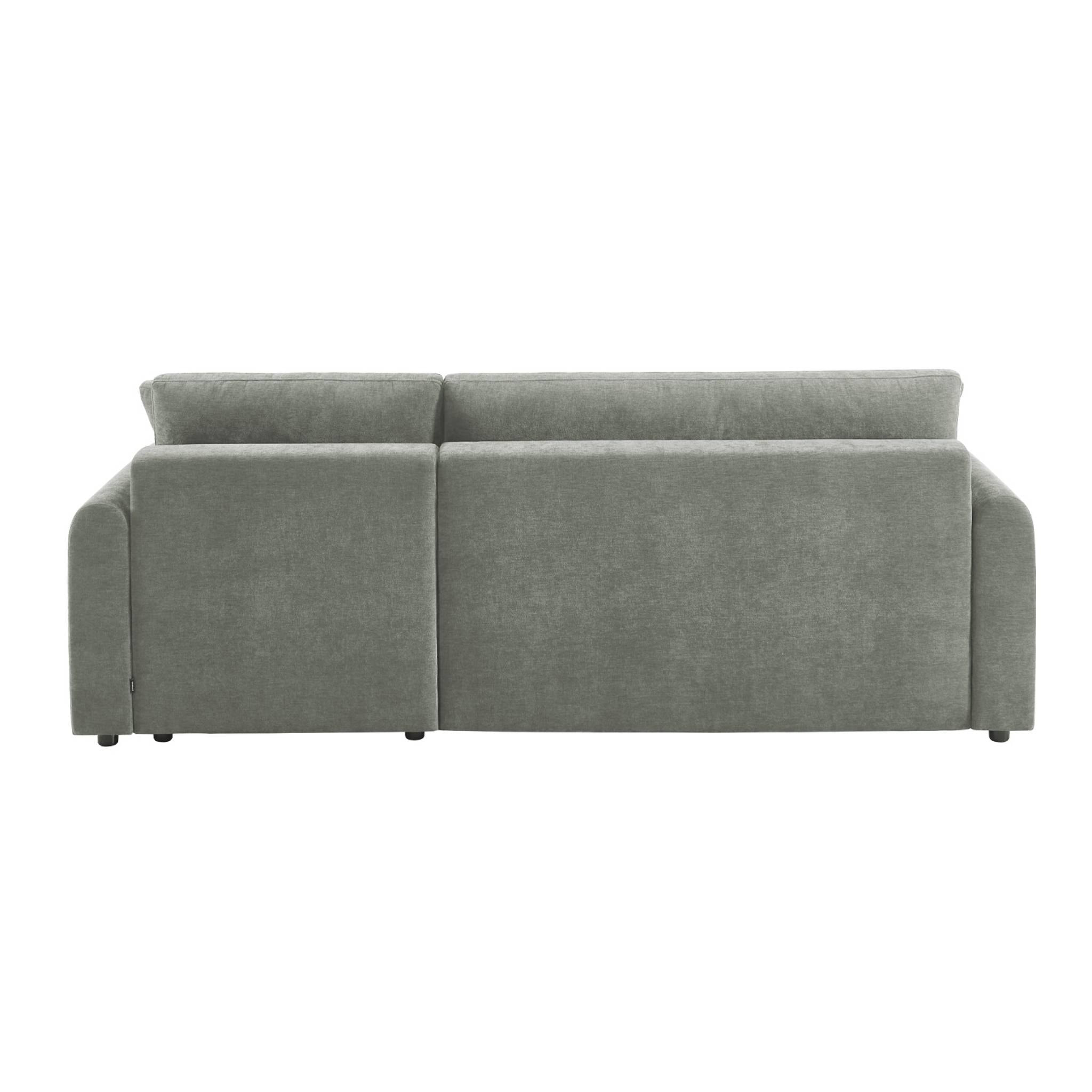 Canapé d'angle réversible, convertible, 3 places tissu avec coffre BERLIN