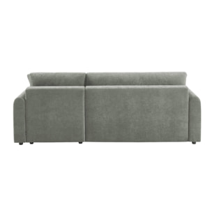 Canapé d'angle réversible, convertible, 3 places tissu avec coffre BERLIN