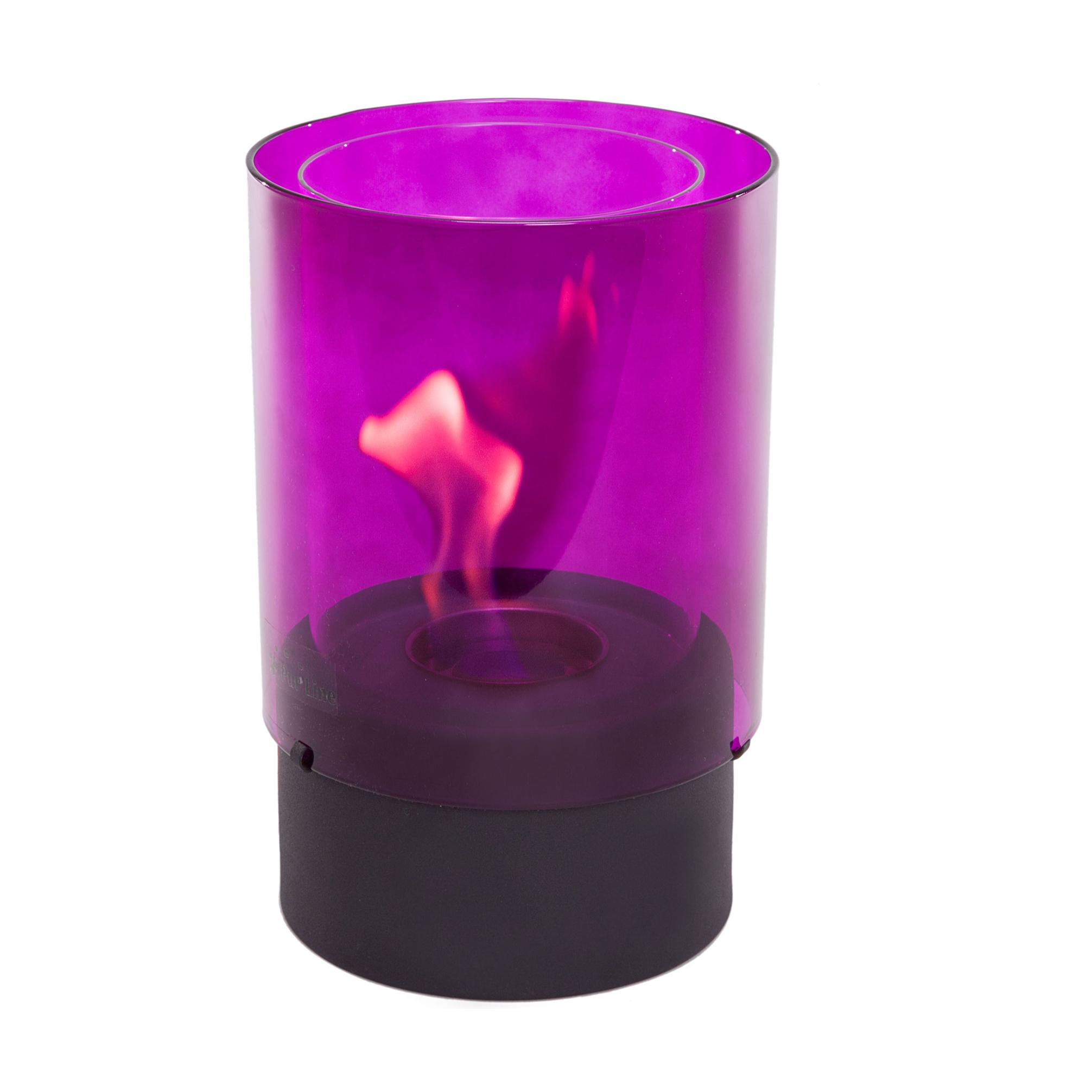 Cheminée Bio De Table Rectangulaire ALGEIROS Purline - Avec Écrans Verre Trempé