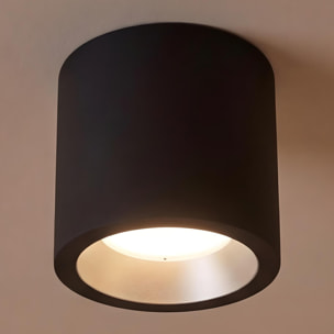 Ledsc4 LedsC4 - Plafón LED Exterior e Interior, Diseño Moderno y Funcional, Eficiencia Energética, IP Protegido, 168mm, Negro, Versátil y Duradero