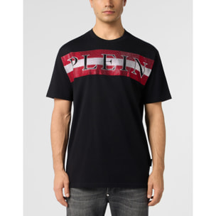PHILIPP PLEIN Camiseta de cuello redondo y manga corta LOGO