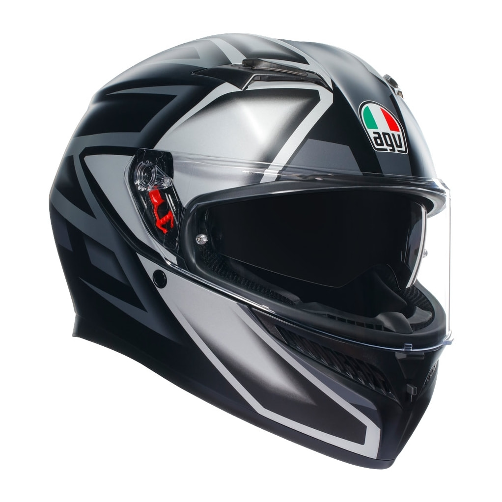 CASCO AGV K3 AGV E2206  COMPOUND MATT BLACK/GREY