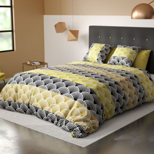 Parure Housse De Couette 2pcs 100%microfibre 60gsm Hiko