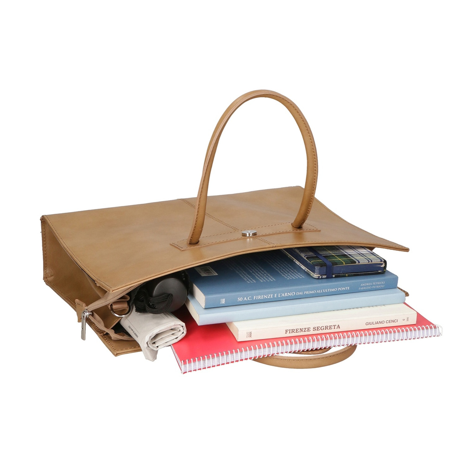 Borsa a mano da donna - Modello Evelina - 100% pelle - 40.0 x 29.0 x 9.0 cm