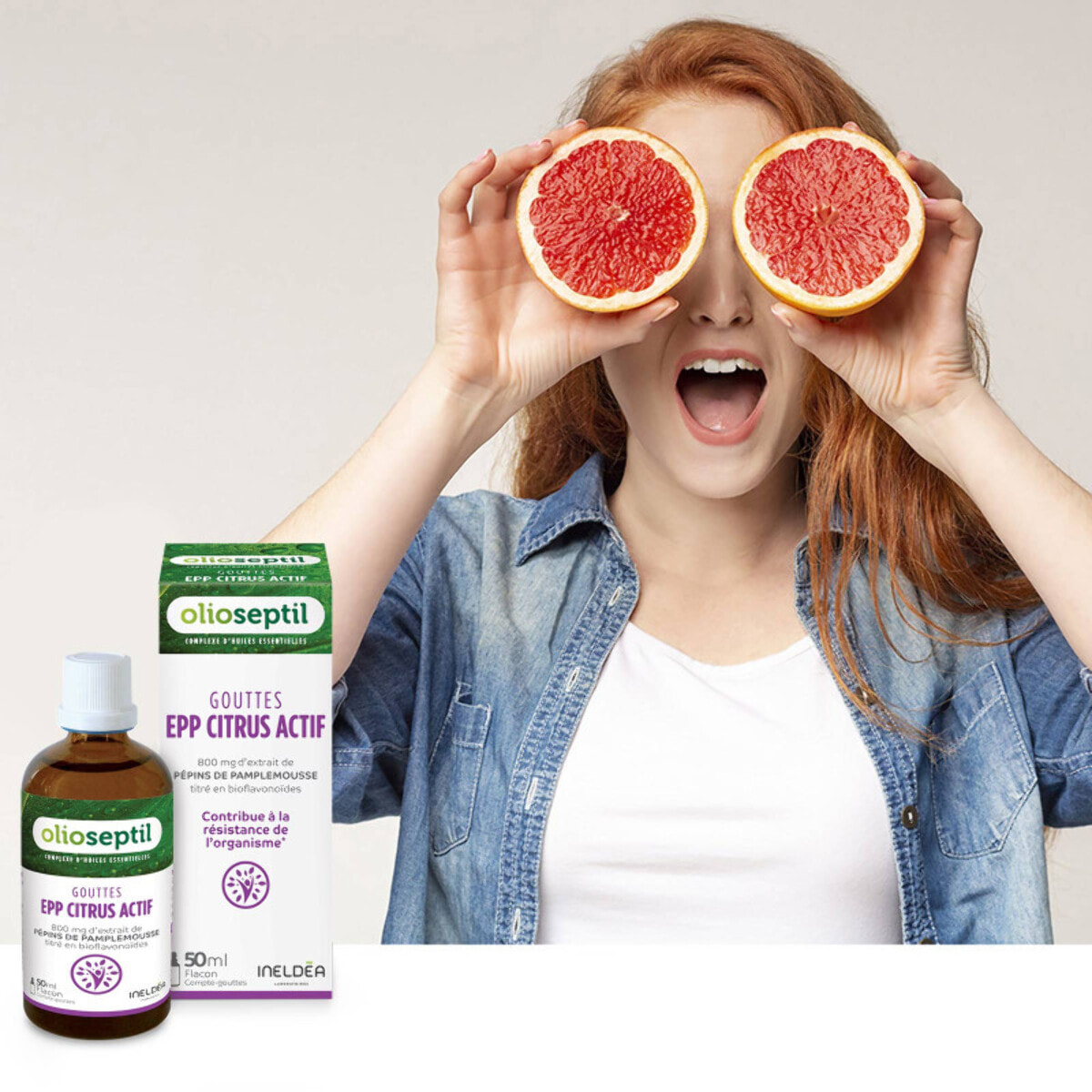 OLIOSEPTIL - Extrait de Pépins de Pamplemousse en Gouttes Citrus Actif - EPP + Plantes Origine 100% Naturelle - Contribue à la Résistance de l'Organisme - Lot de 3 produits