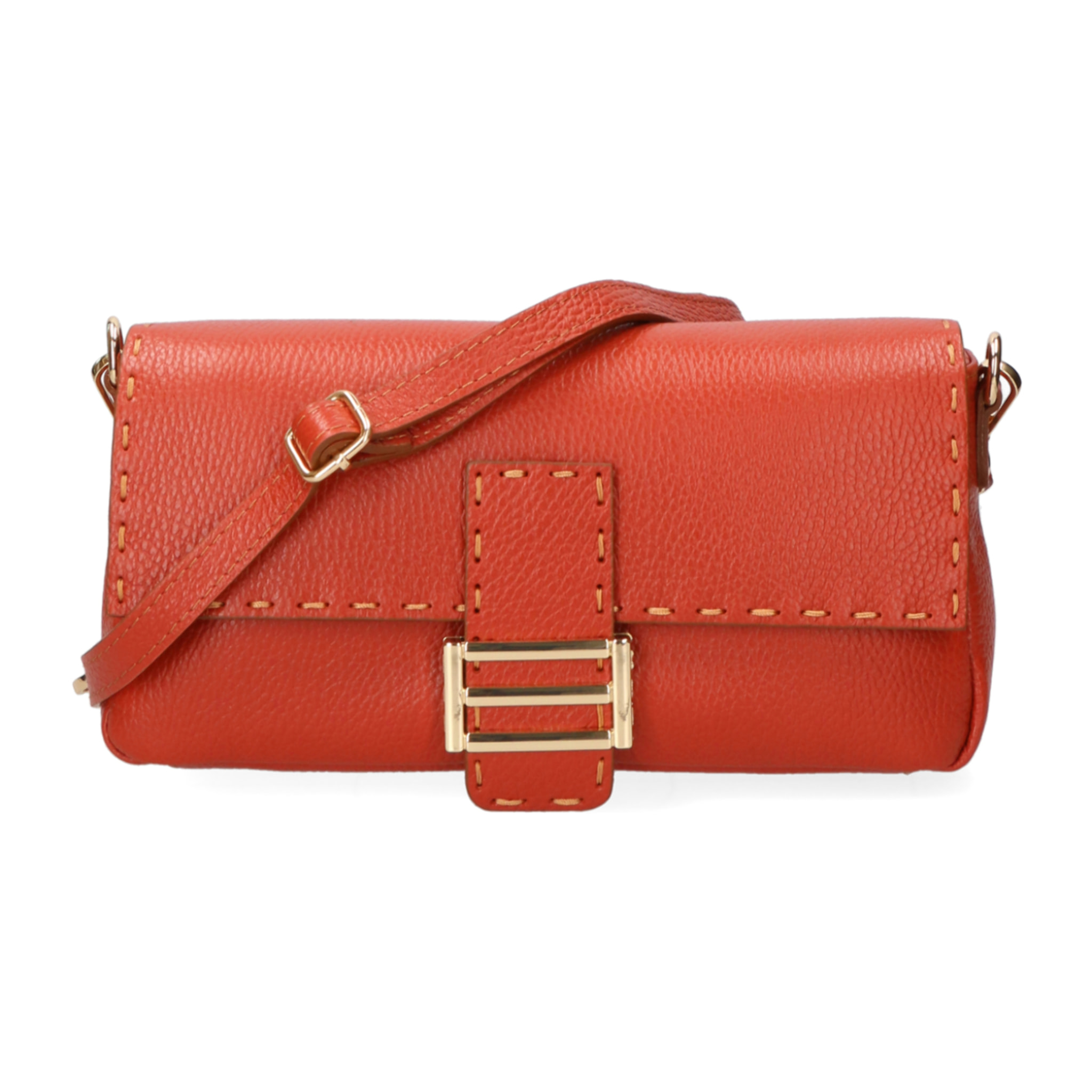 Borsa a spalla da Donna Wally in Vera Pelle Made in Italy 29x13x9 cm