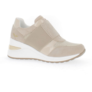 Armata di Mare Scarpe Donna Sneakers Casual con la Zeppa AMD SS31H22 Beige