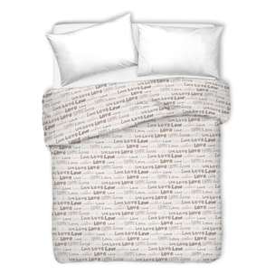 Copriletto di cotone lovelove beige 100% cotone