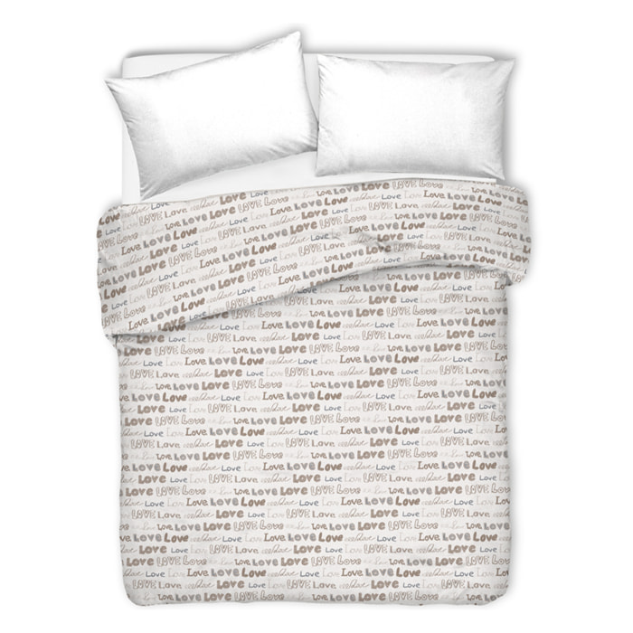 Copriletto di cotone lovelove beige 100% cotone