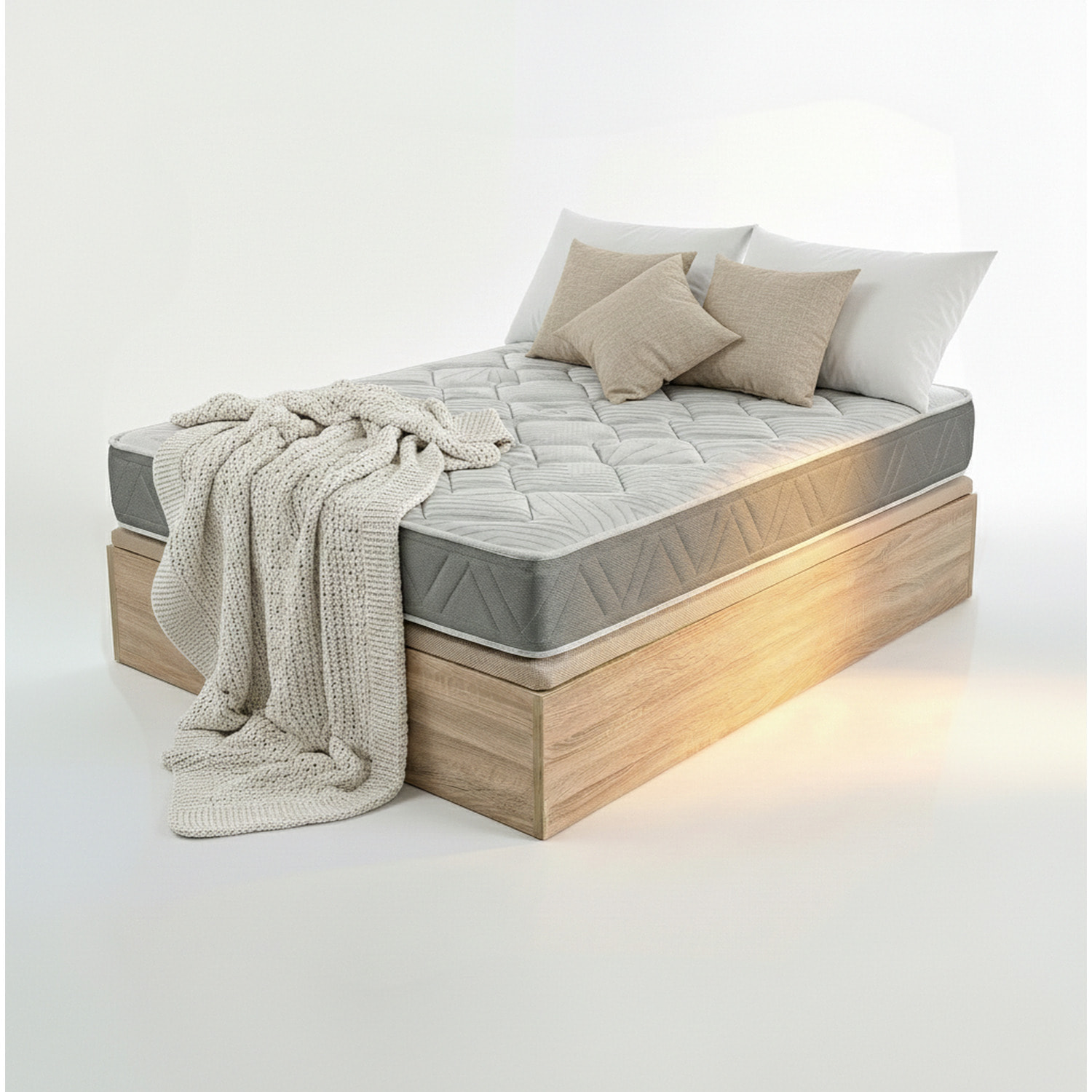 Colchón Muelles Ensacados y Visco + Canapé Abatible | ENVIO, ENTREGA Y RETIRADA INCLUIDO | Ceramic Pocket