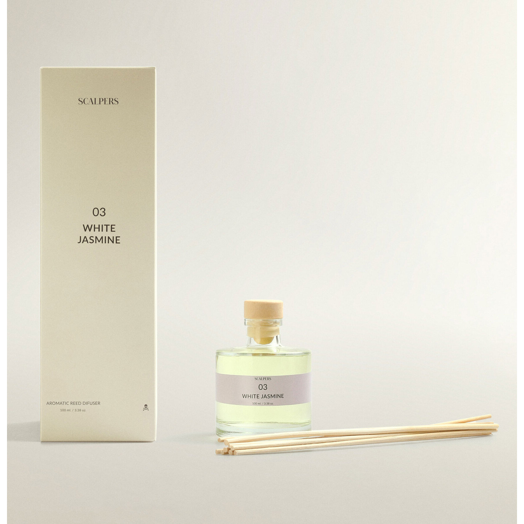 Difusor mikado de 100ml aroma jazmín blanco scalpers