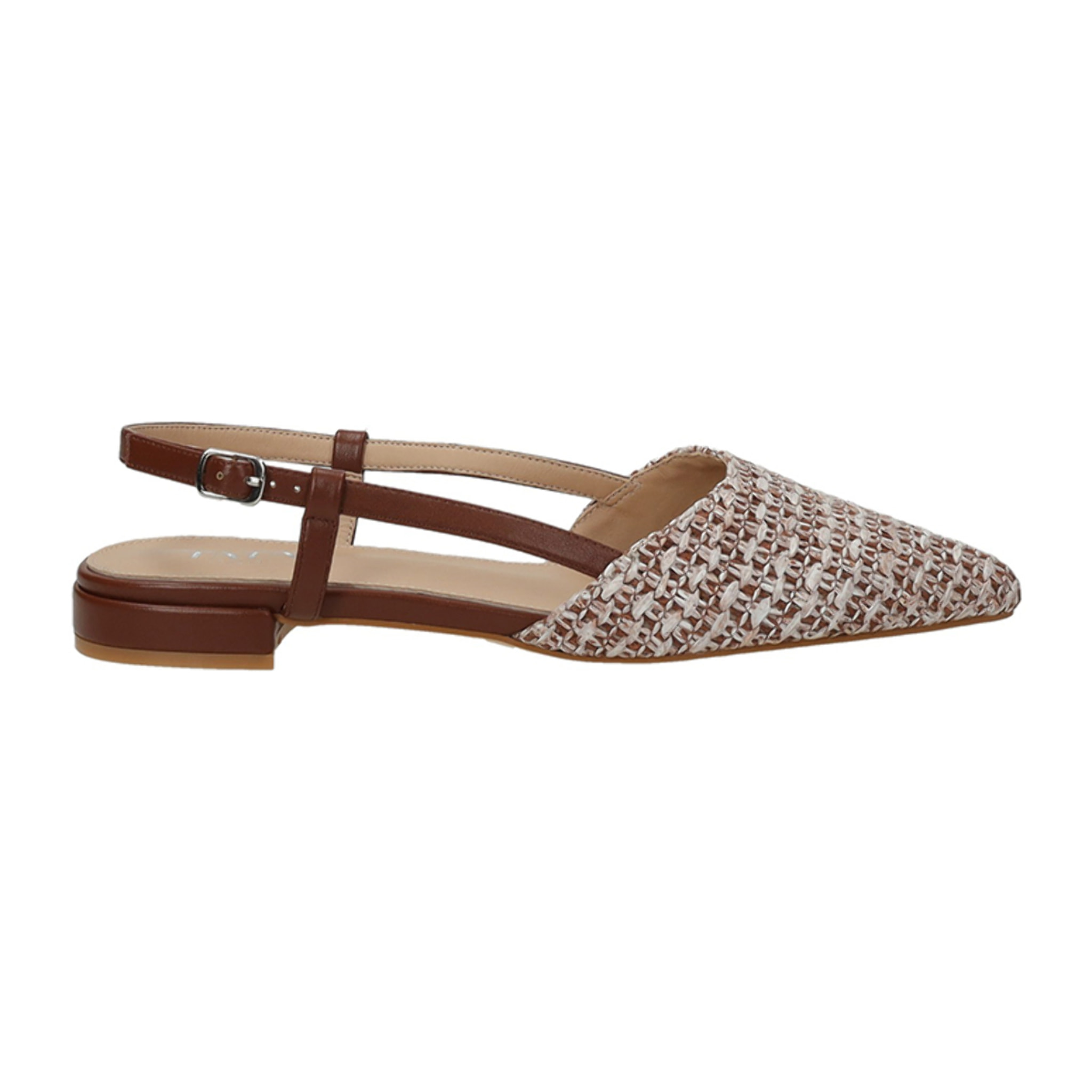 Décolleté sling back Donna Tata Italia Marrone