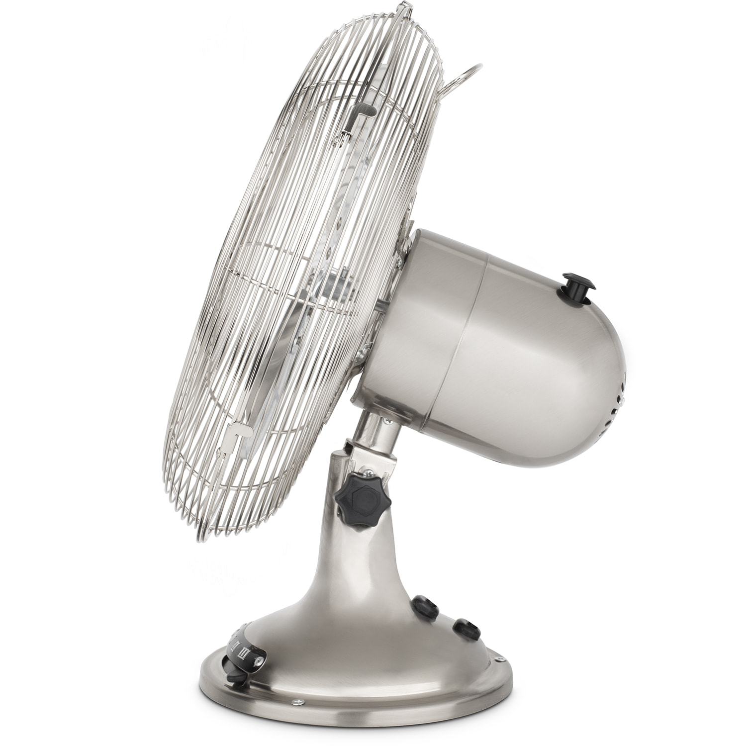 Ventilador En Metal, 3 Velocidades, 4 Aspas, Diseño Retro.