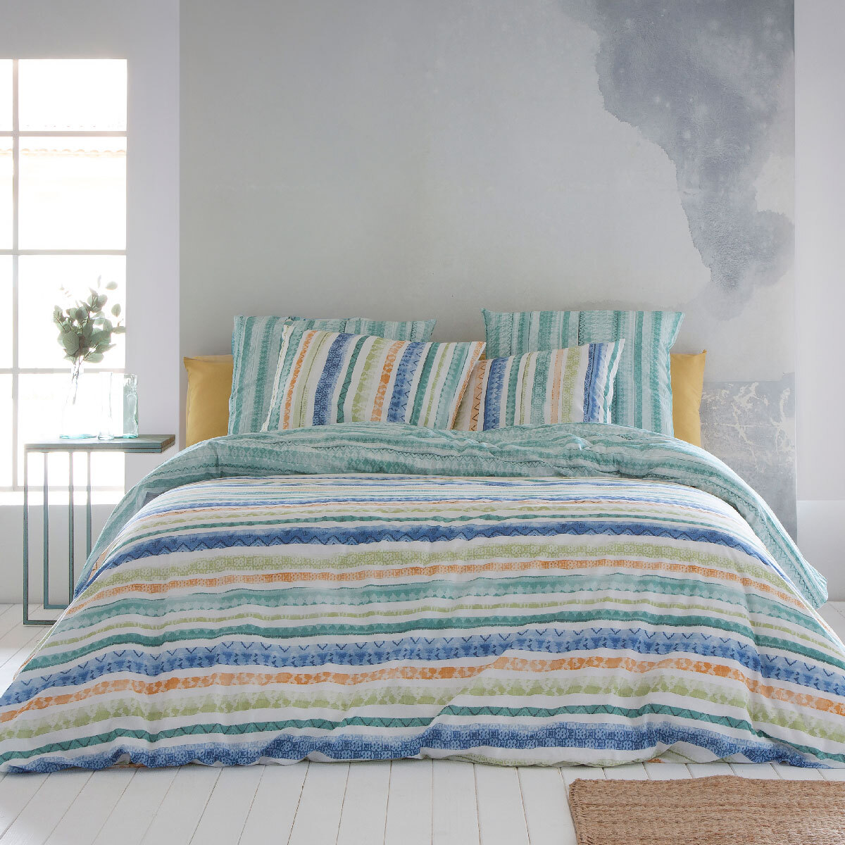 2 Taies d'oreiller en coton 65x65 cm TRIBE A