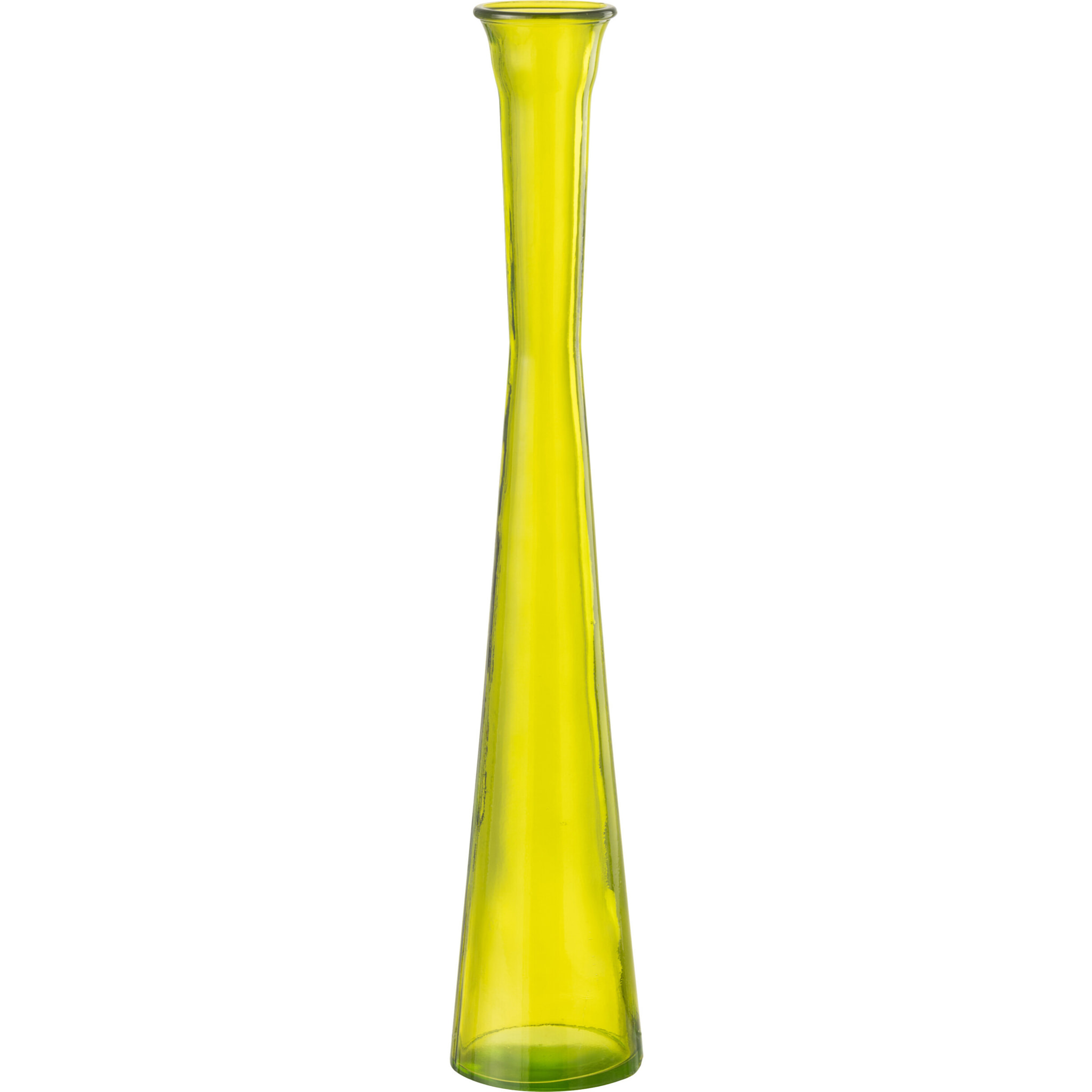 J-Line vase Tube - verre - jaune - 51 cm de hauteur
