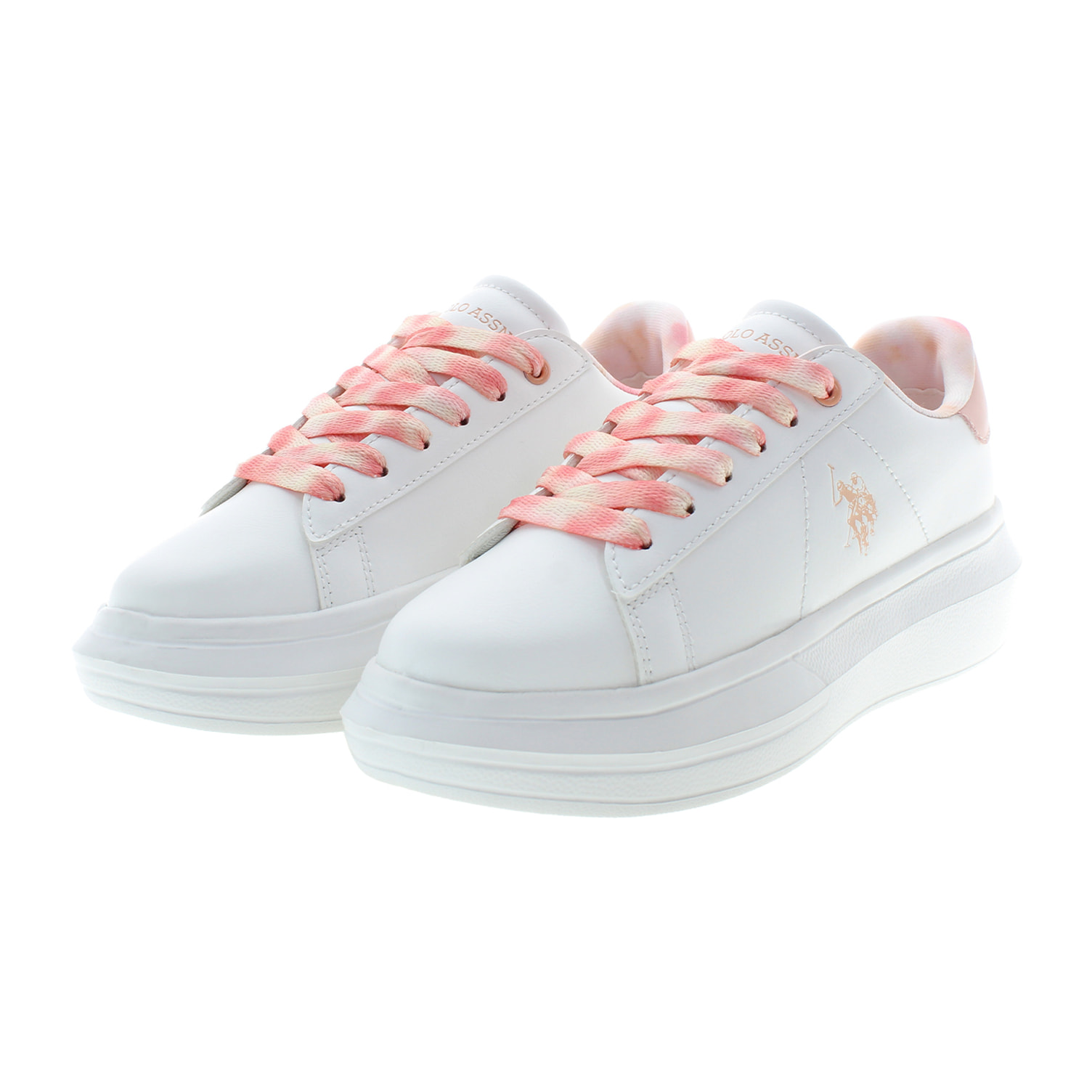 Sneakers U.S. Polo Assn White-Peach